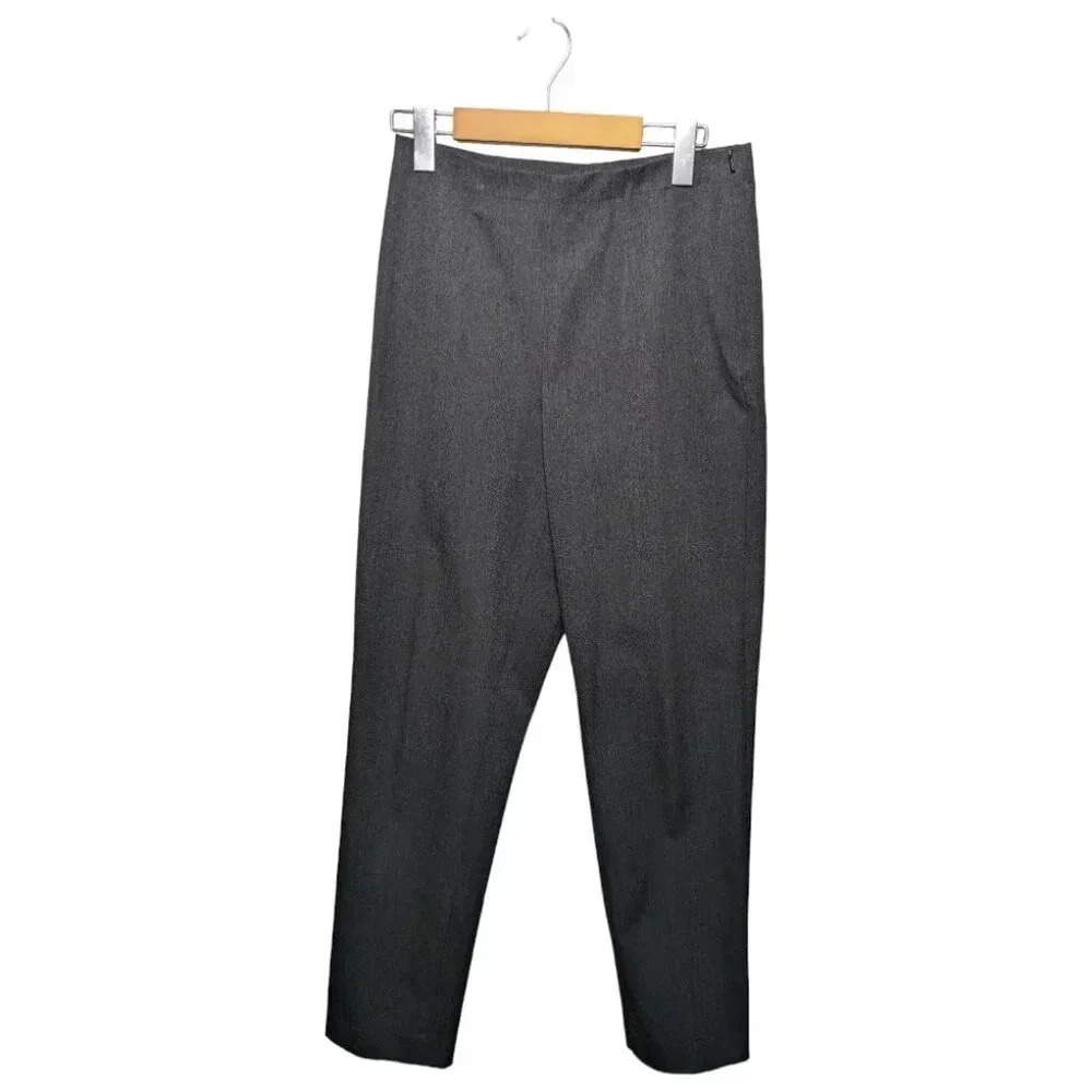 Eddie Bauer Womens Dark Gray/Grey Stretch Dress Pants Straight Leg Trousers Sz 6